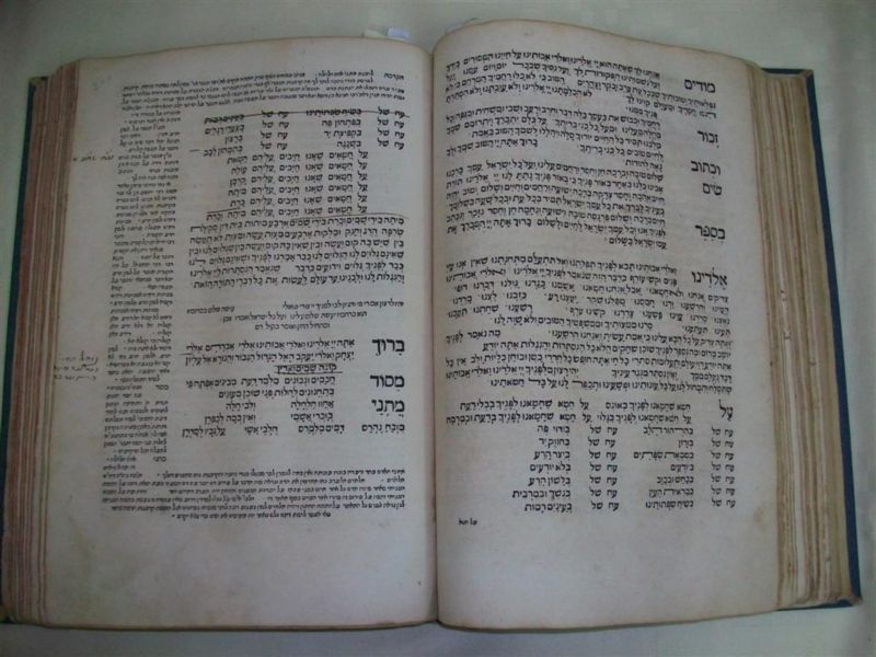 Bologna 1540 Machzor RARE Judaica Hebrew Book R Treves