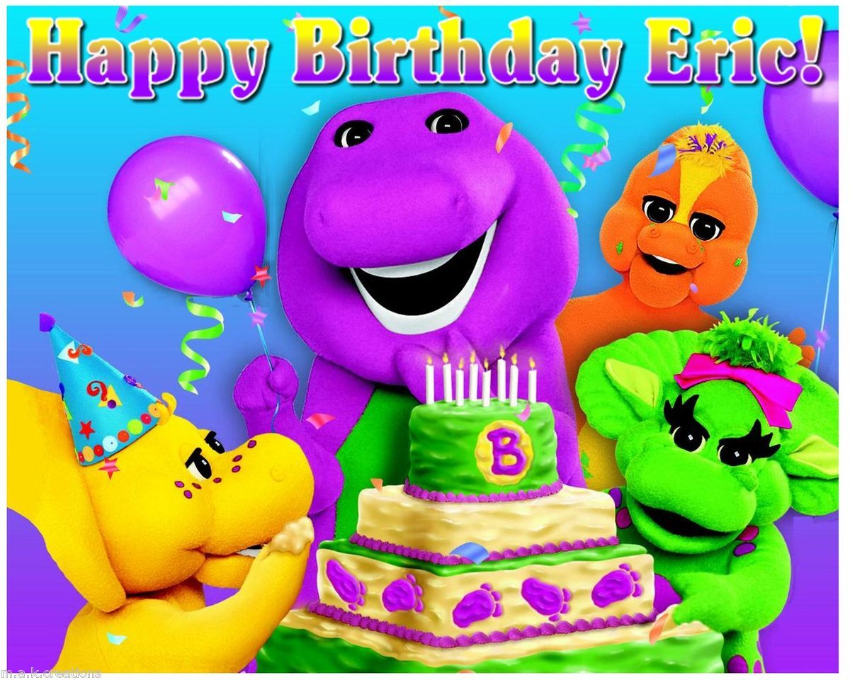 Barney Friends Edible Cake Toppers 