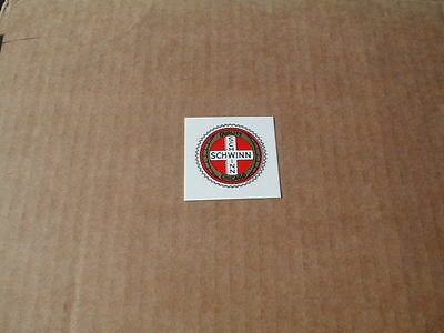 schwinn bicycle round quality chicago seat tube decal time left