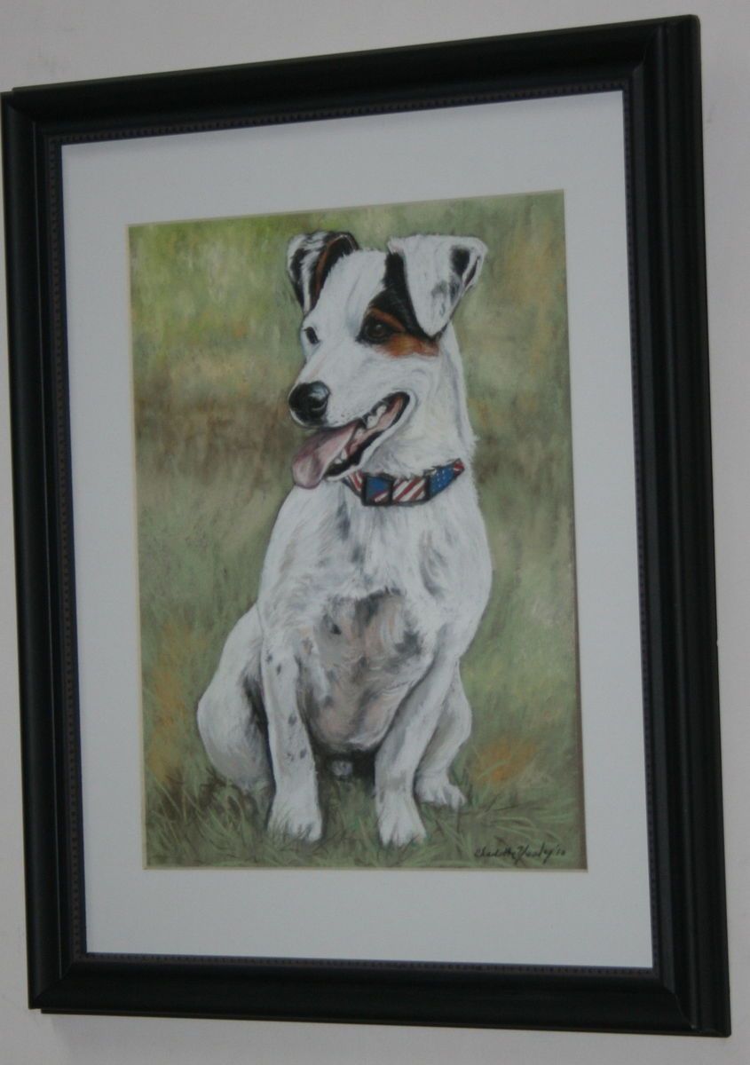 Jack Russell Terrier Original Dog Art Pastel Painting
