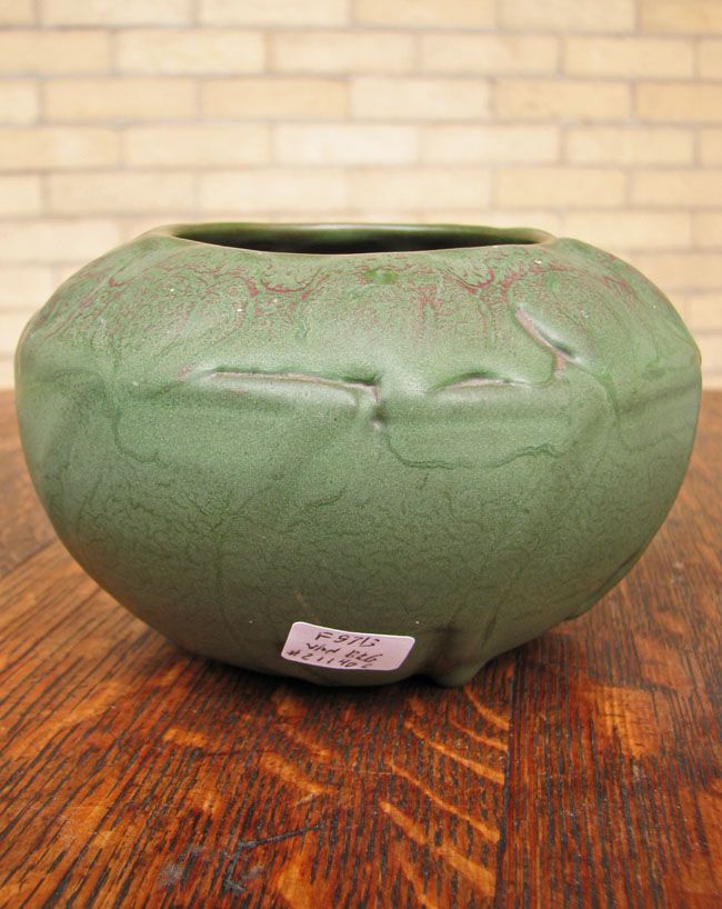 Superb Antique Van Briggle Art Pottery Squat Vase F9713