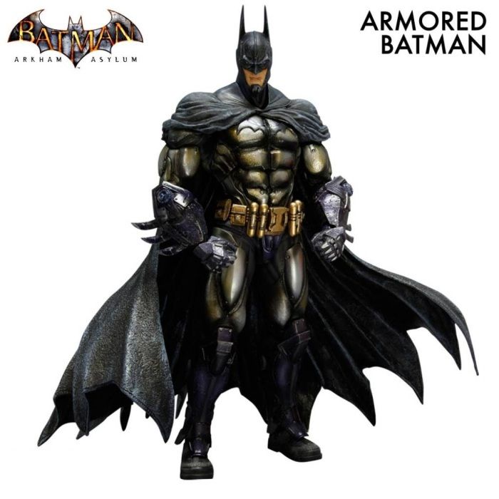 Batman Arkham Asylum Batman Armored Play Arts Kai Action Figure Square 