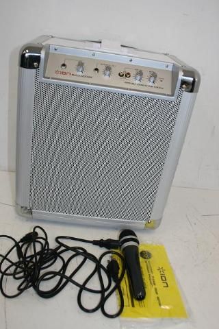   Rocker Recharger Battery Powered Microphone iPod Speaker System