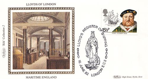 Lloyds Bank Shipping London of Benham First Day Cover