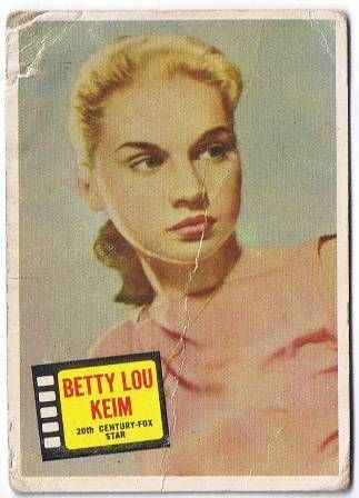 1957 Topps Chewing Gum Hit Stars Betty Lou Keim 75