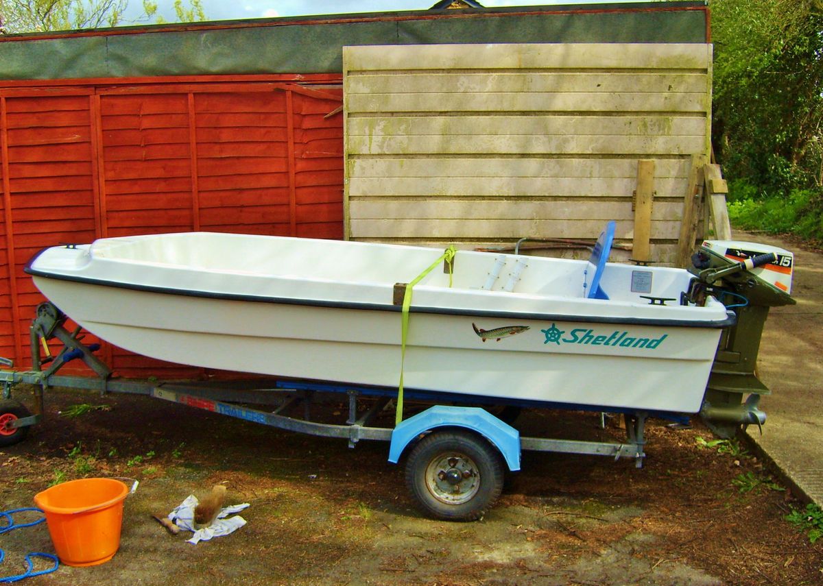  Small Fishing Boat with Trailer
