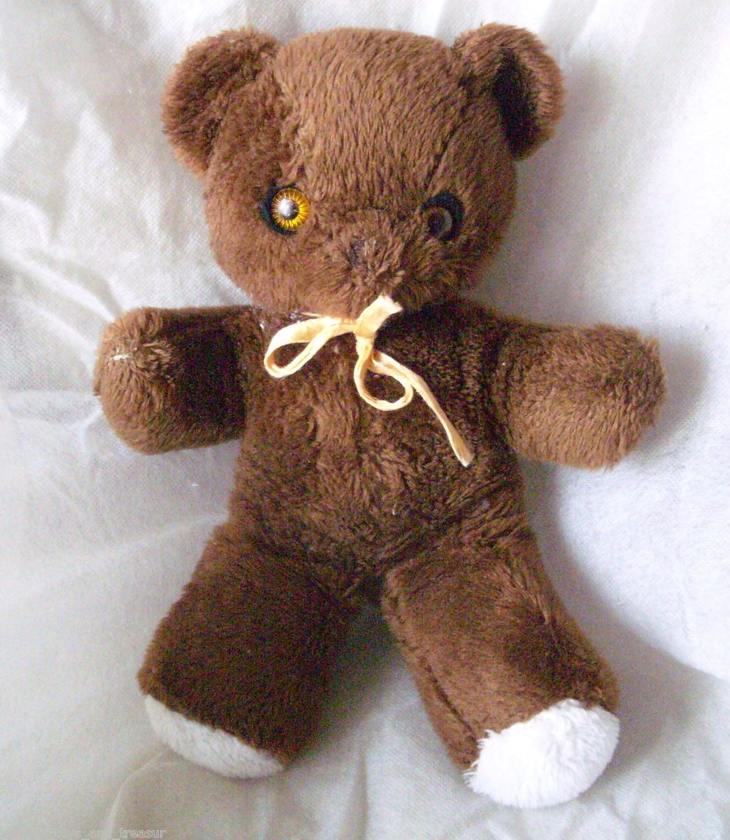 Vintage Animals Distinction Brown Teddy Bear Stuffed Animal Plush 