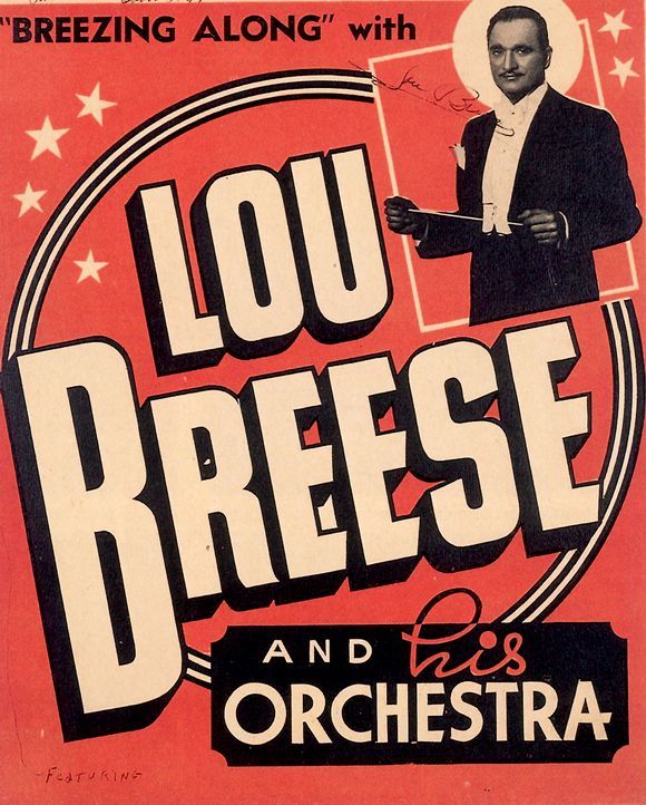 Big Band Poster Lou Breese and Orchestra Unique