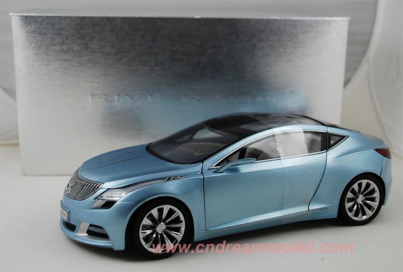18 Buick Riviera Concept Car Die Cast Model Blue