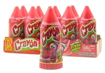 Lorena Crayon Soft Candy Strawberry Mexican Candy