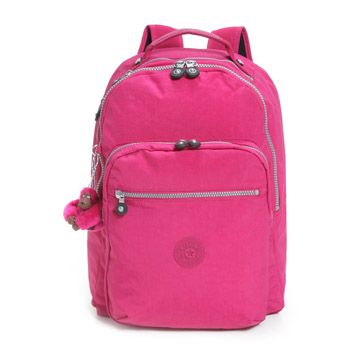 Kipling Seoul Backpack Laptop Bag Carnation Pink BNWT