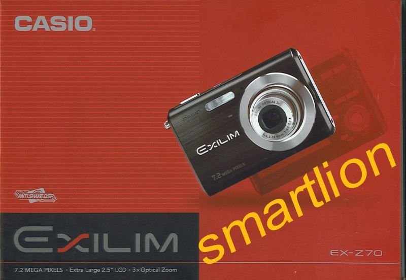 Casio Exilim Zoom EX Z70 SR Silver Digital Camera New 0079767622275 