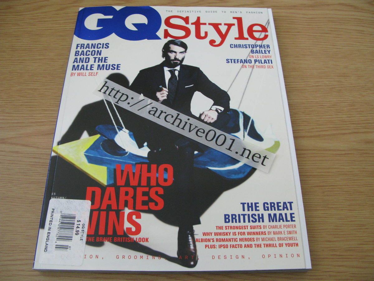 GQ Style 7 Christopher Bailey Stefano Pilati Male Muse Whisky Suits