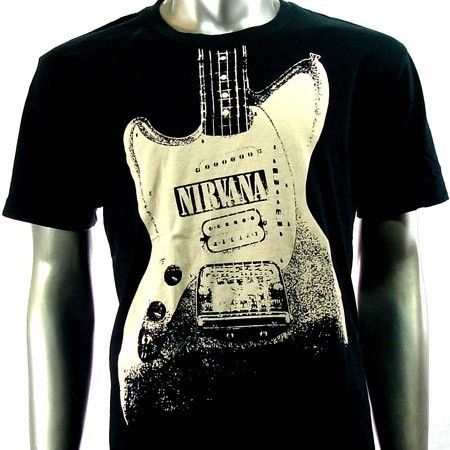 Sz XL Nirvana Kurt Cobain T Shirt Biker Punk Music Rock S5