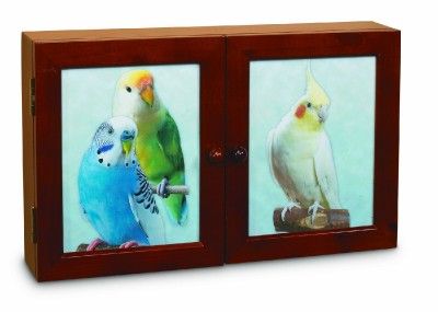  Feathered Fun Wood Wall Mount Table Top Bird Activity Center