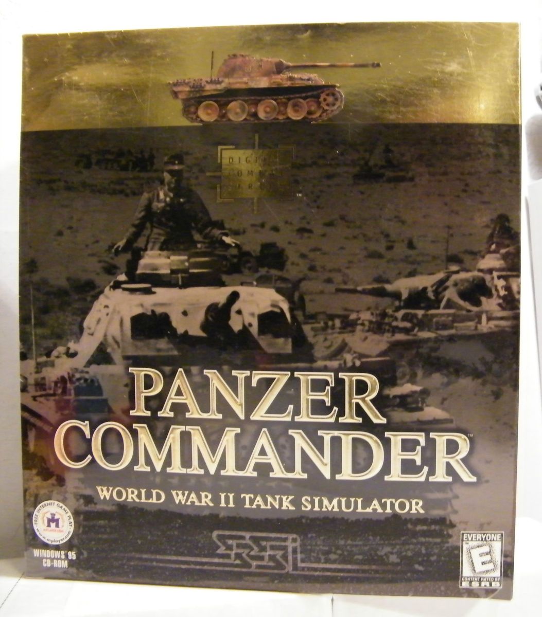 Panzer Commander Tank Simulator PC Game Big Box SEALED 053501