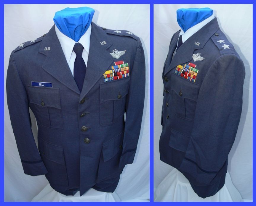 USAF AIR FORCE MAJOR GENERAL GEN COMMAND WINGS UNIFORM DIRECT BULLION