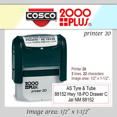 Top Selling New Cosco P20 Custom 3 Line Return Address Self Inking