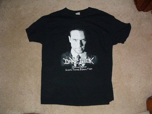 Dane Cook 2009 Global Incident Tour Black T Shirt XL