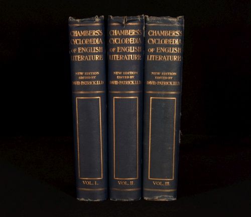  Chambers Cyclopaedia Of English Literature New Ed By David Patrick