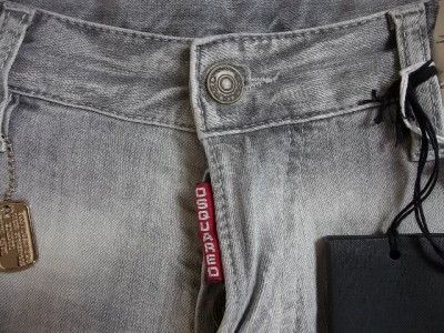  Gray Distressed Jeans Size 48 32 New D2 Denim S74LA0359 Dean