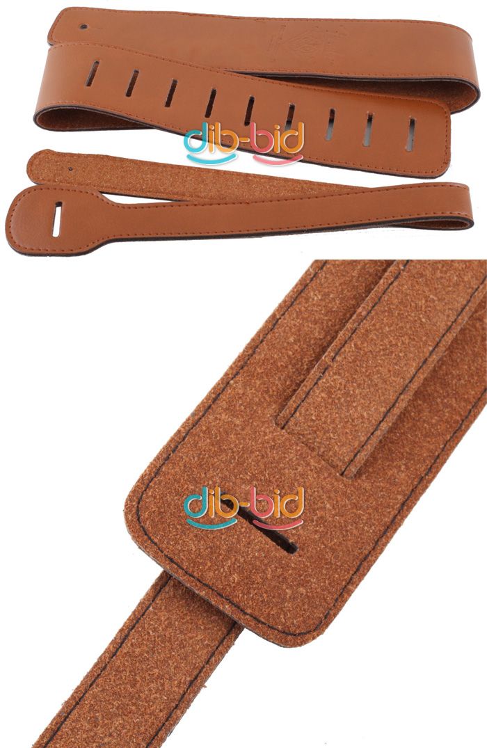 New PU Leather Buckle Electric Guitar Acoustic Firm Strap Straps 02