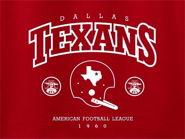  Dallas Texans Helmet 1960 Hoody Cowboys AFL