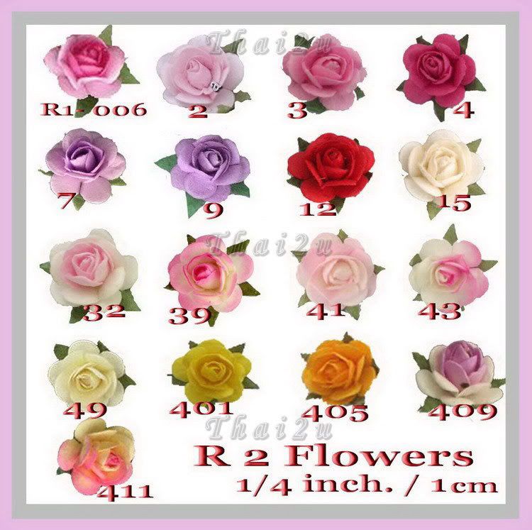 50 Paper Wedding Doll Craft Flower Roses Supply ZR8 427