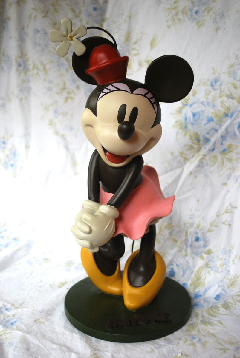   BOX Disney Minnie Mouse Medium Big Figure Epcot Garden Statue 2 of 5