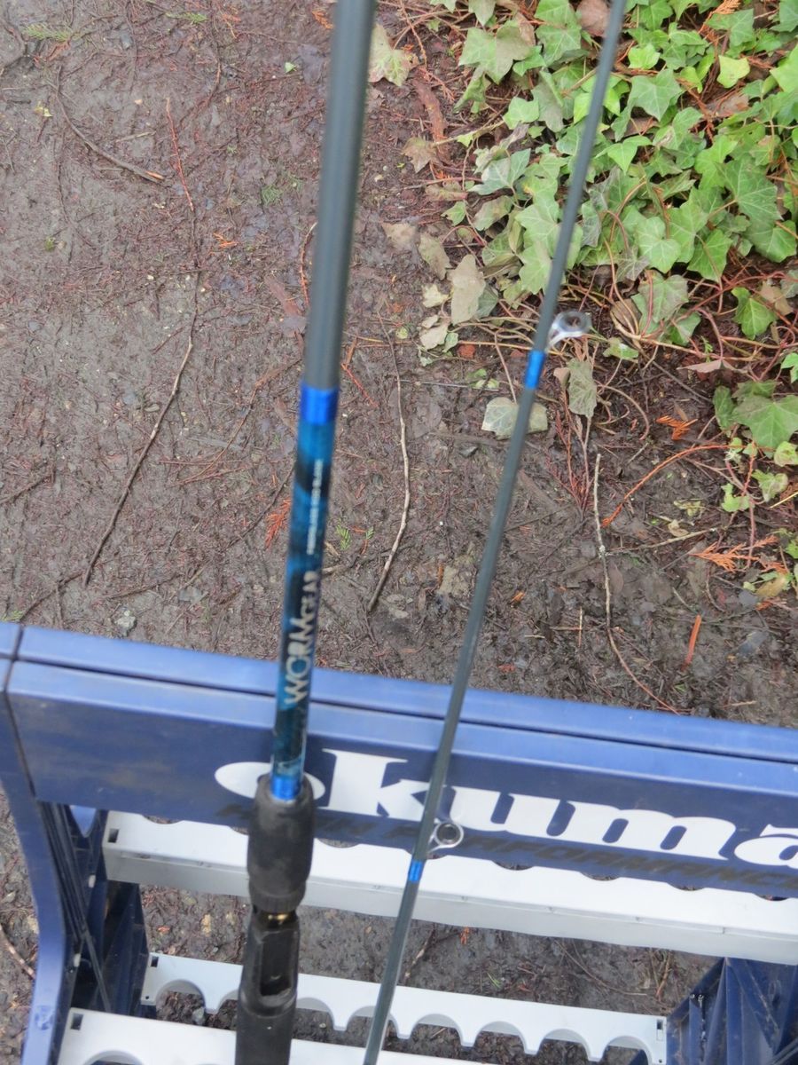 South Bend Worm Gear Fiberglass Fishing Rod Pole Tackle