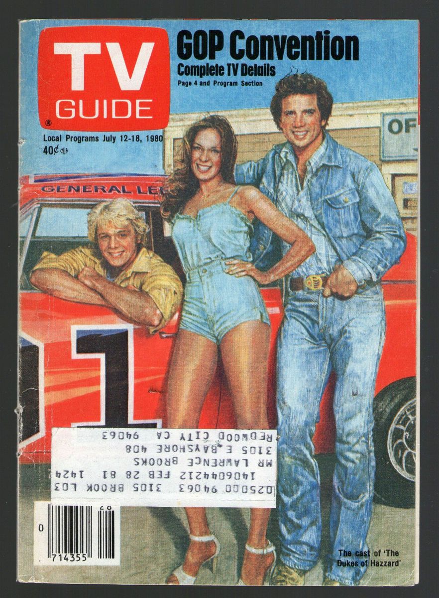 1980 Tv Cover Only ~ Dukes of Hazzard,John Schneider,Catherine Bach