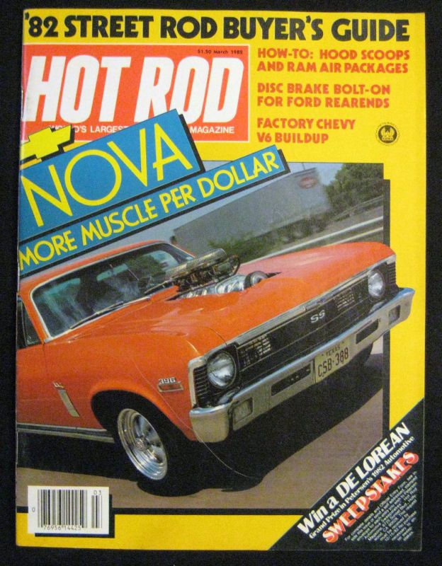  Hot Rod Magazine March 1982 Chevy Nova 396SS