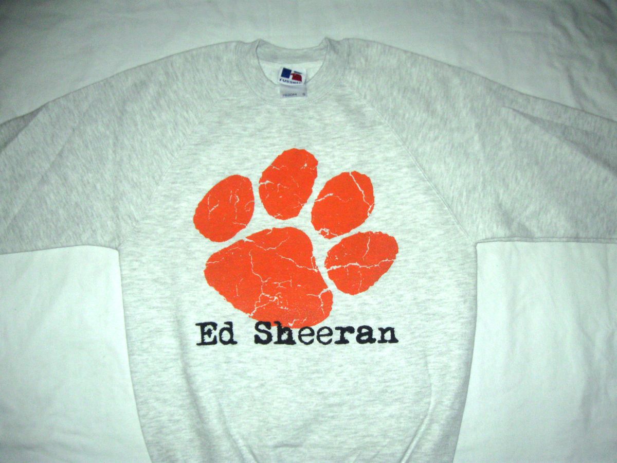 Ed Sheeran Jumper Sweatshirt Concert 2012 New Tour T Shirt Grey Large