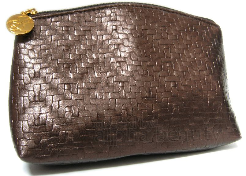 Estee Lauder 8 Beauty Makeup Cosmetic Pouch Zipper Bag Brown