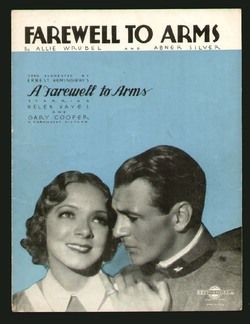 click to view image album sheet music farewell to arms