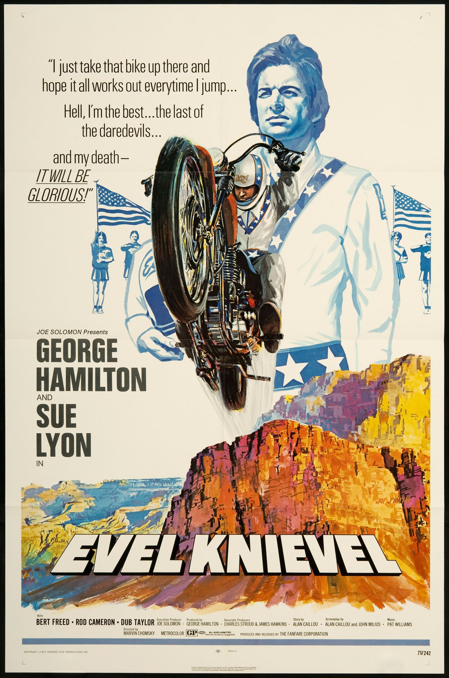 Evel Knievel 1971 Original U s One Sheet Movie Poster