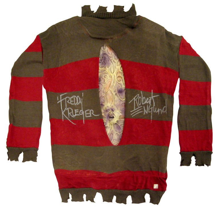 Robert Englund Freddy Krueger Signed Nightmare on Elm Street Sweater.