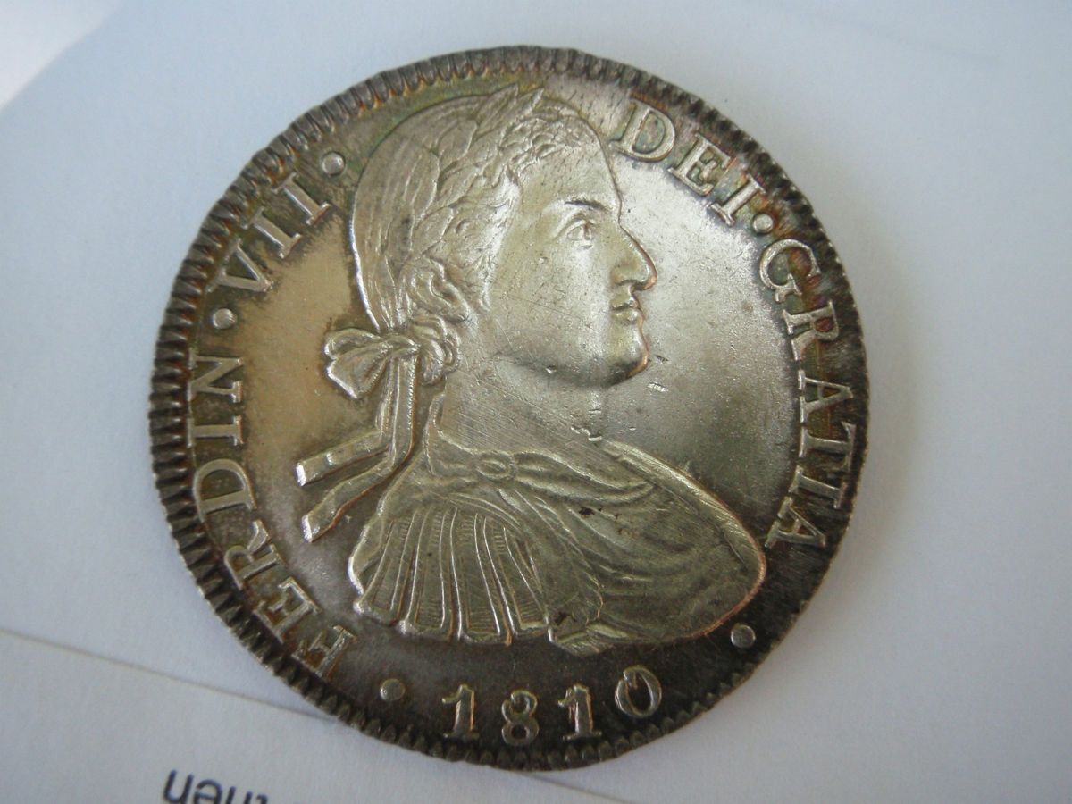 1810 Mexico Mo HJ 8 reales Ferdinand VII