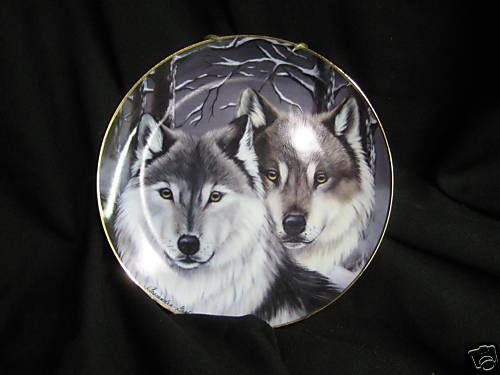 Eyes of Winter Wolf by Cassandra Graham Franklin Mint Plate