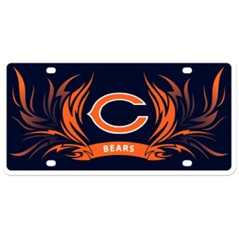 NFL Team Graphics Flames License Plate Vanity Tag