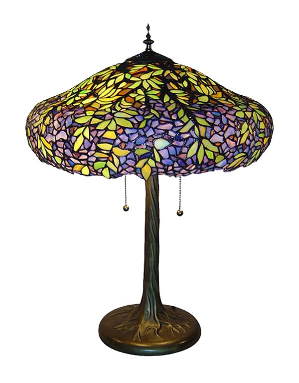  Laburnum Styled Tiffany Style Stained Glass Table Lamp