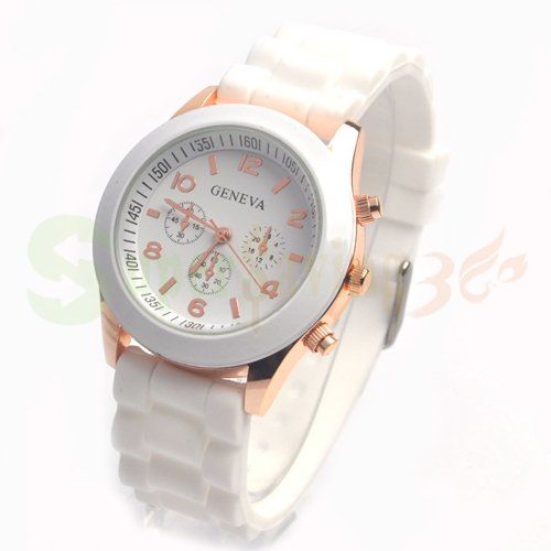  Geneva Silicone Quartz Ladies Womens Men Girl Jelly Wrist Watch