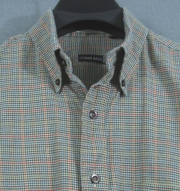 Gitman Brothers Extra Long Staple Cotton Check Shirt M