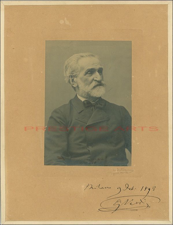 Giuseppe Verdi Autographed Reprint