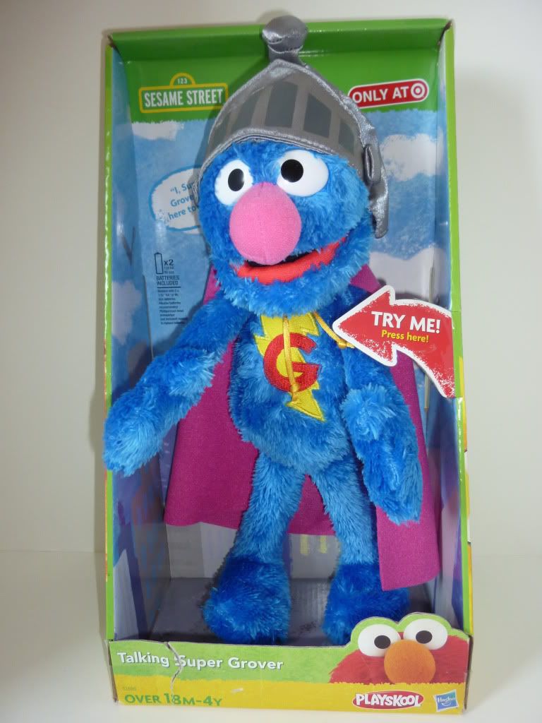 New Talking Super Grover 15 Plush Doll Playskool Sesame Street Target