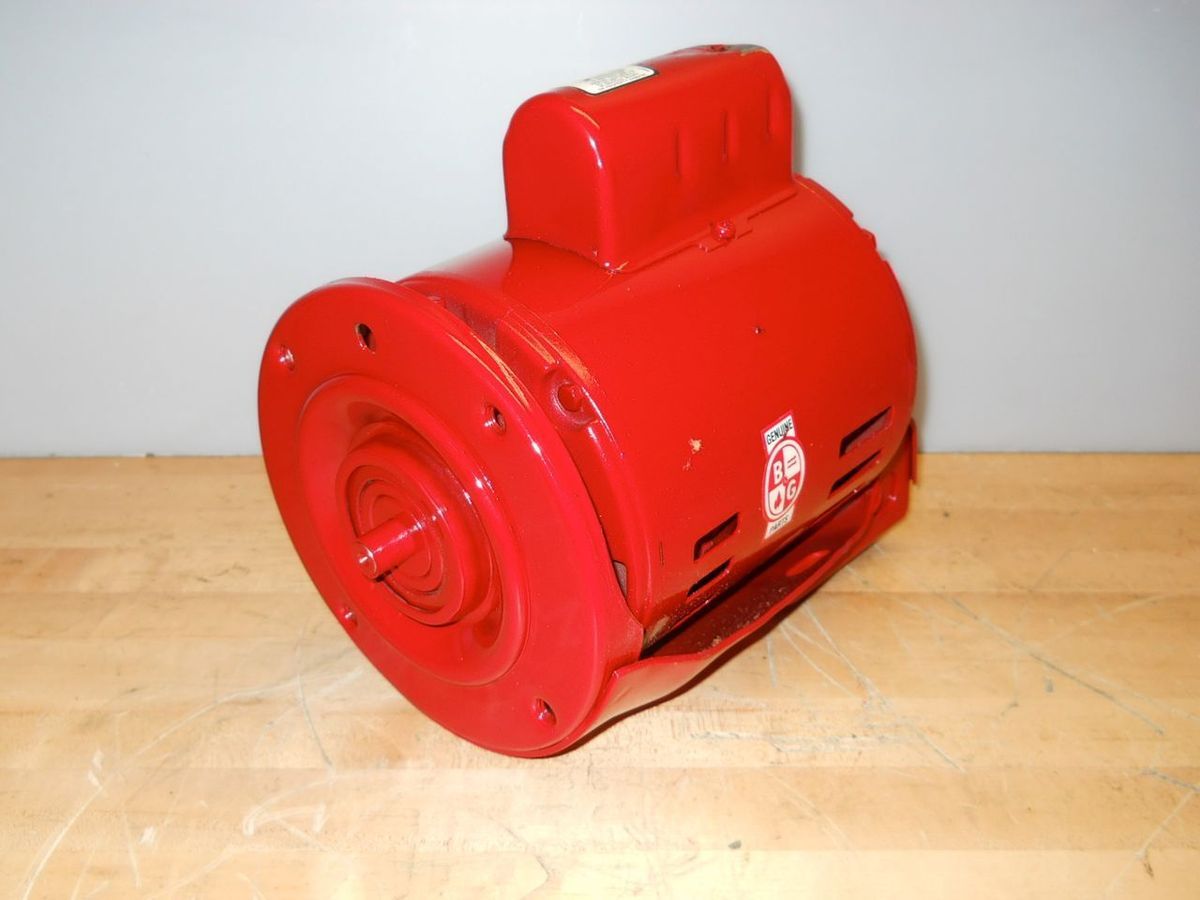 Bell Gossett Circulator Pump Motor Series 60 1522 1 3 HP 115 230V R $