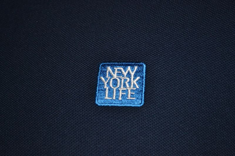 Greg Norman New York Life Blue Golf Polo Shirt Mens XL