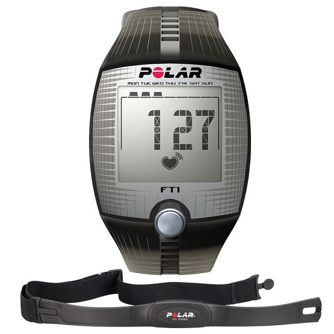 Polar FT1 Training Heart Rate Monitor Computer Sport Watch Black New