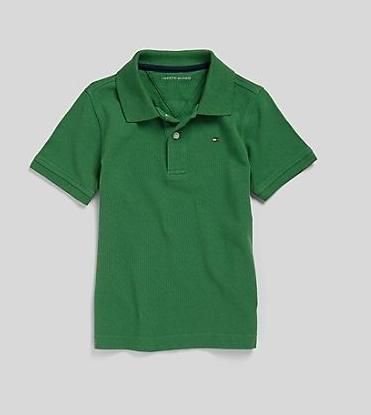 NWT NEW Tommy Hilfiger Boys Large L 16/18 Dark Green Polo Shirt