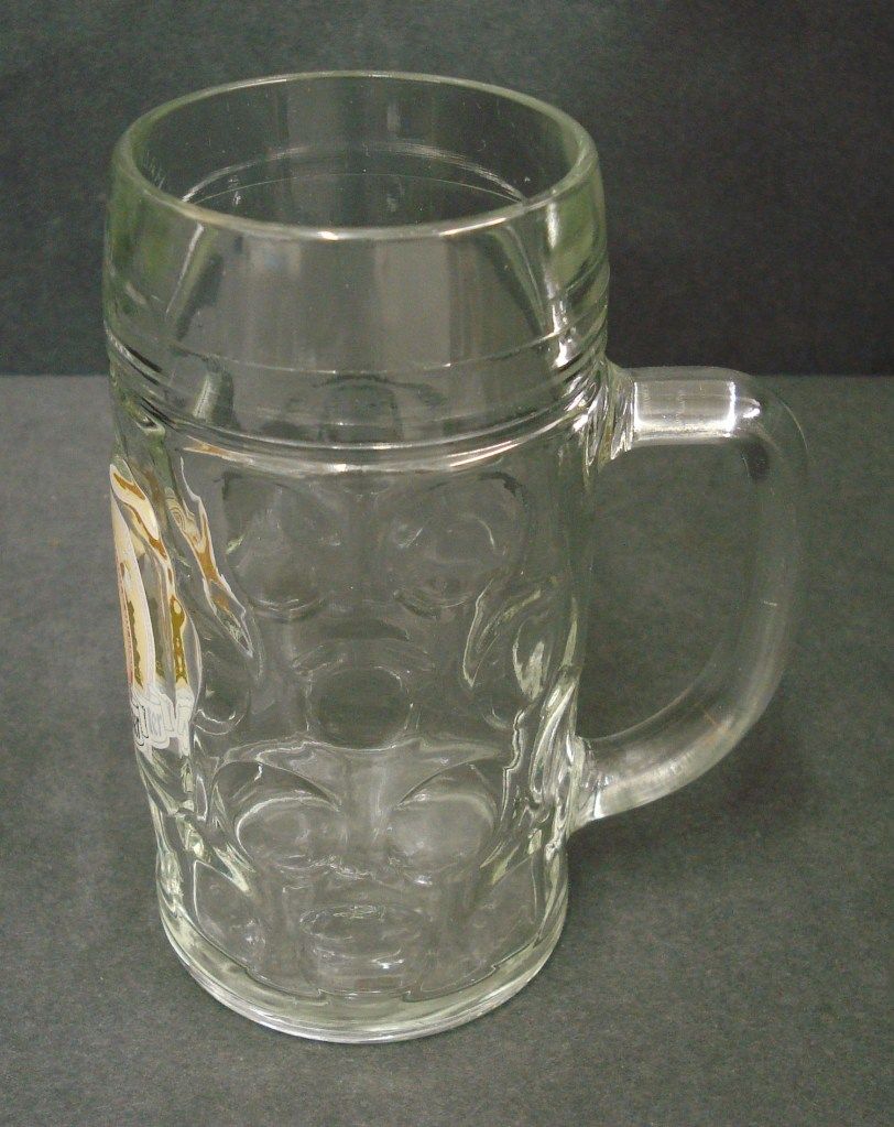 HOFMEISTER LAGER PUB HOME BAR HALF PINT GLASS HANDLE USED C265